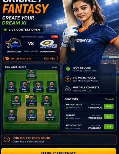 Bet5u (bet 5 u) fantasy cricket & matchday visual 3